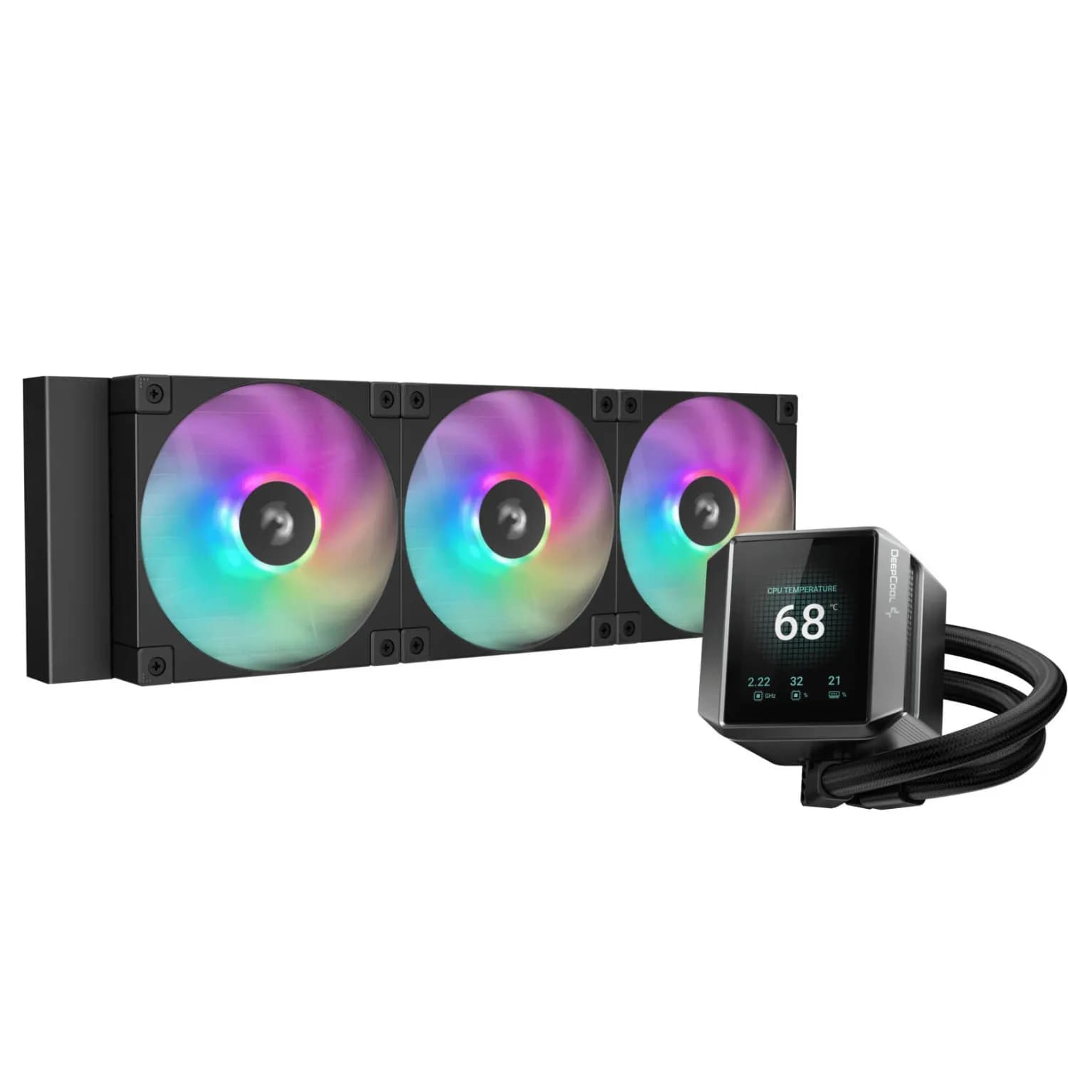 خنک کننده پردازنده دیپ کول مدل MYSTIQUE 360 ARGB مشکی
