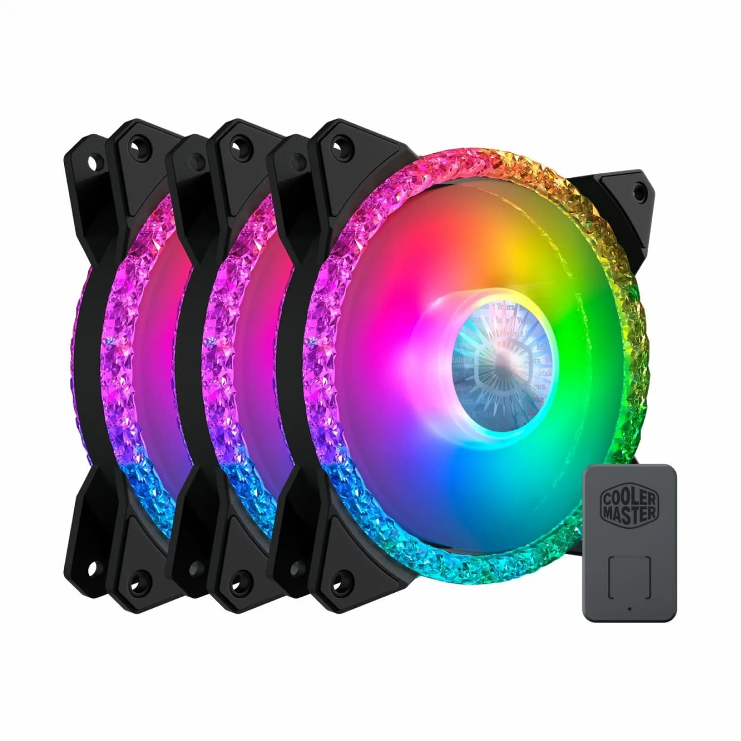 فن کیس کولر مستر مدل MasterFan MF120 Prismatic بسته 3 عددی