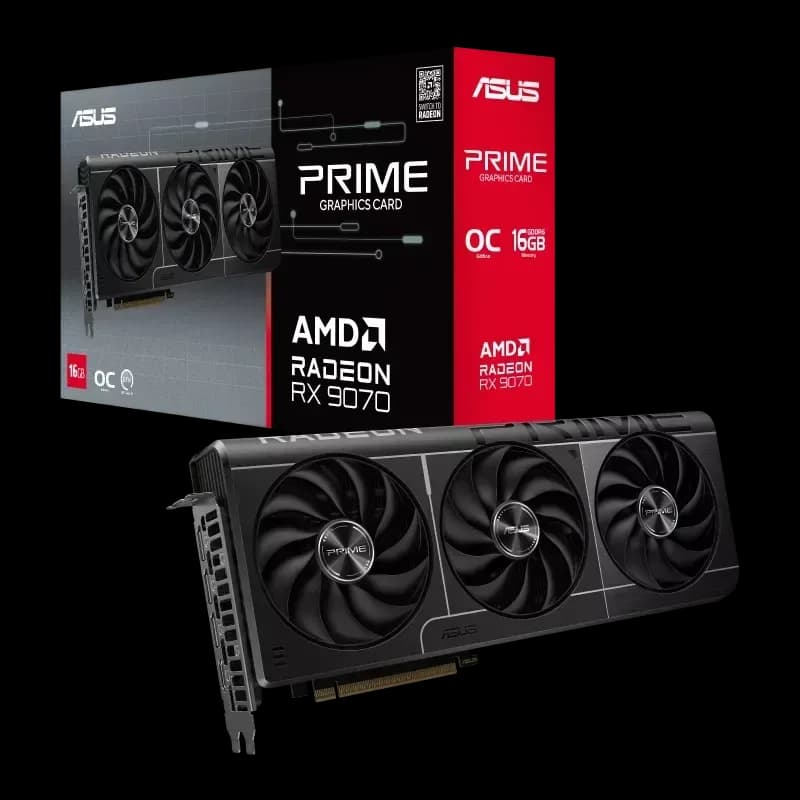 کارت گرافیک ایسوس مدل PRIME OC RX 9070 16GB