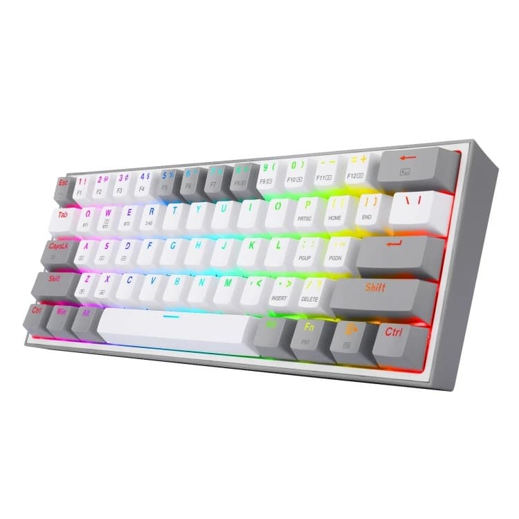 کیبورد گیمینگ مکانیکال بیسیم ردراگون مدل FIZZ PRO K616 RGB سفید خاکستری