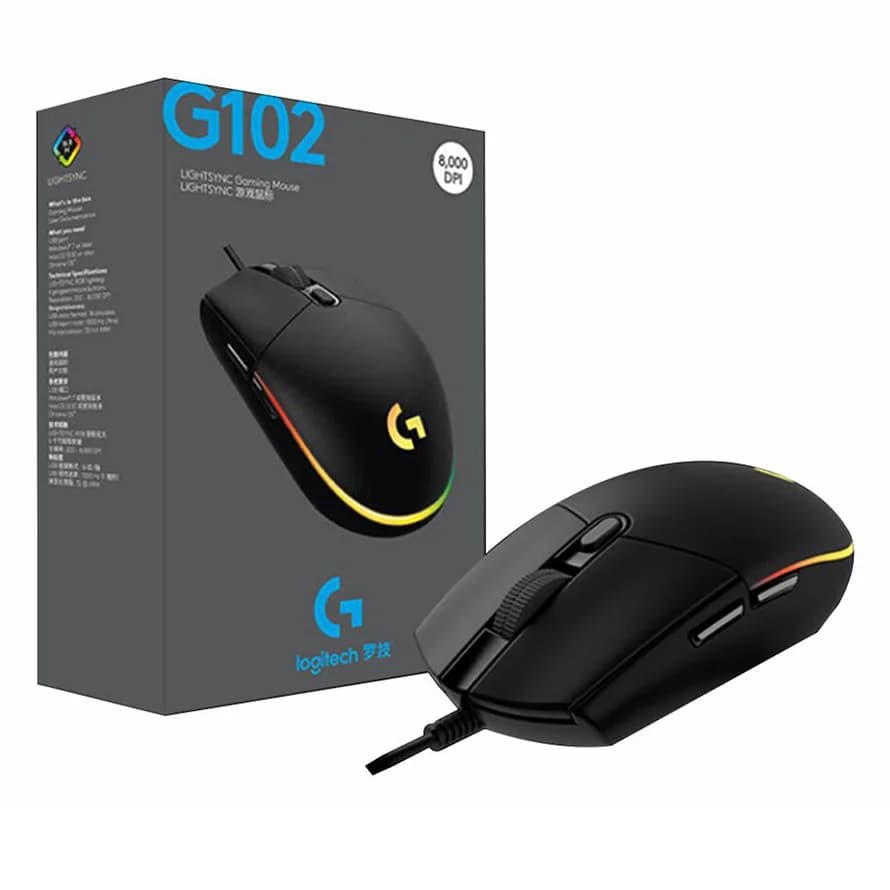 ماوس لاجیتک سیم دار mouse logitech G102