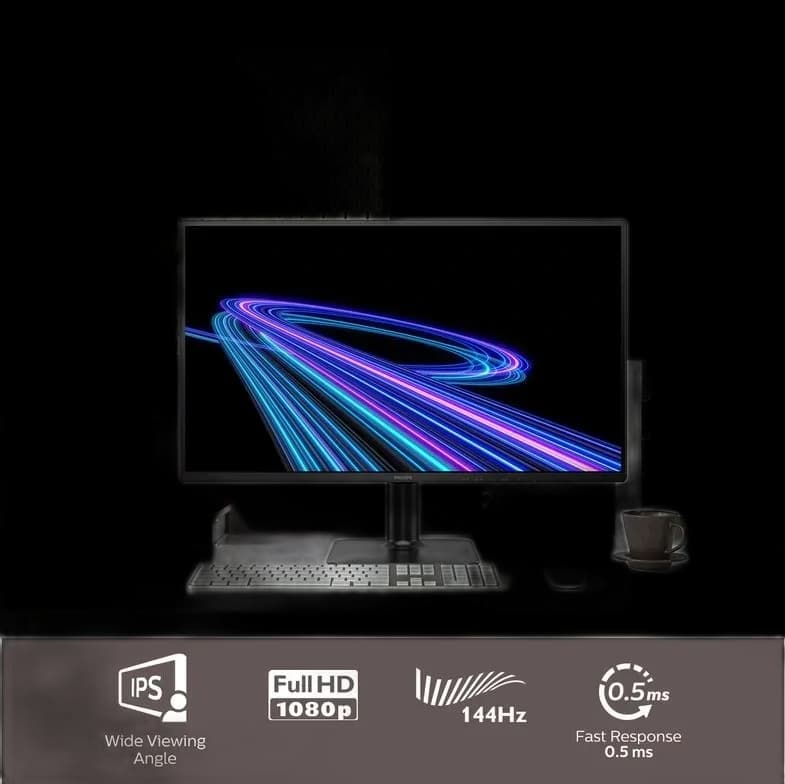 مانیتور 24 اینچ فیلیپس مدل PHILIPS 24E2G2200 IPS 144HZ