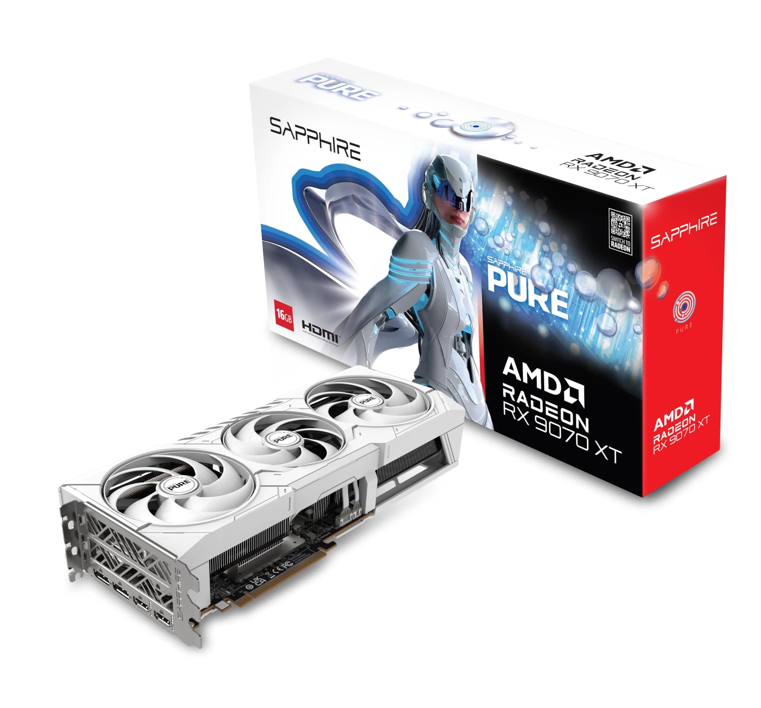 کارت گرافیک سافایر مدل کارت Sapphire PURE RX 9070 XT OC Edition 16GB